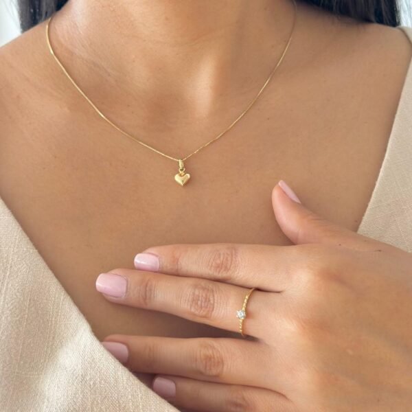 Anillo en oro amarillo 18K blanco - Imagen 2