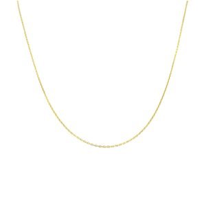 Cadena en oro amarillo 18K prisma fina