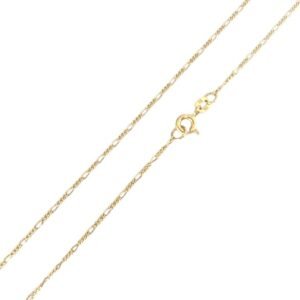Cadena en oro amarillo 18K fígaro delgada