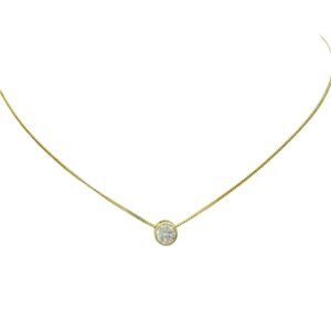 Collar en oro amarillo 18K punto de luz