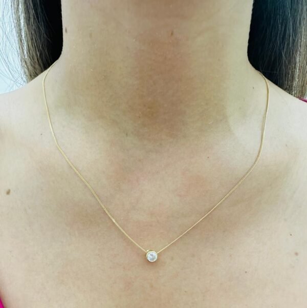 Collar en oro amarillo 18K punto de luz - Imagen 2