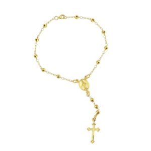 Pulsera denario 1 en oro amarillo de 18K