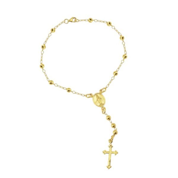 Pulsera denario 1 en oro amarillo de 18K