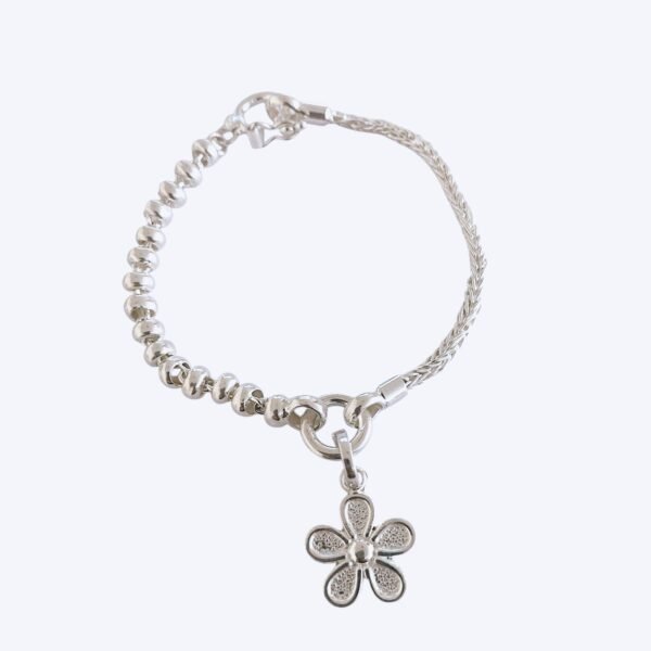 Pulsera Flor Plata 950
