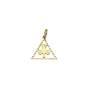 Dije en oro amarillo 18K Espíritu Santo